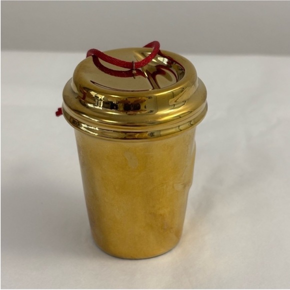 Starbucks Festive Red and Gold Ornament SET OF 3 Christmas ornaments 2012/14 - Picture 9 of 16